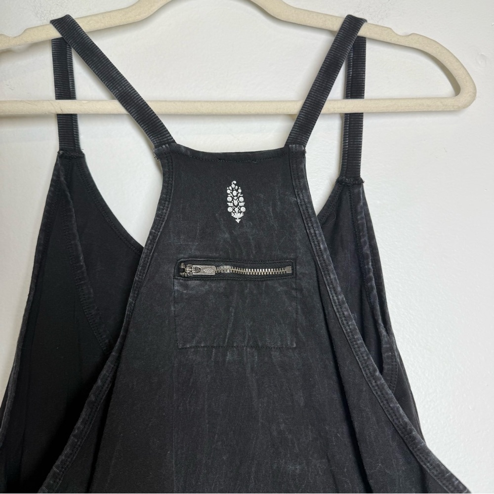 Free People Hot Shot Mini Dress Black Medium Built In Shorts - Picture 6 of 7